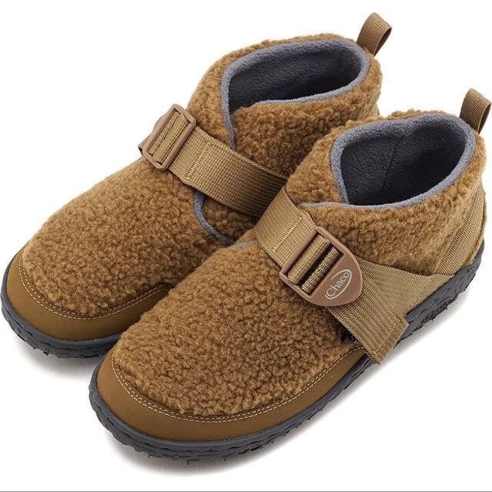 NWOT Chaco Ramble Fluff Kids Ankle Boot, Natural Brown SIZE 1